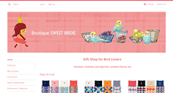Desktop Screenshot of boutiquesweetbirdie.com